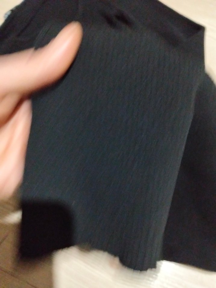 Siyah V Yakalı Drapeli Triko Elbise - Görsel 5