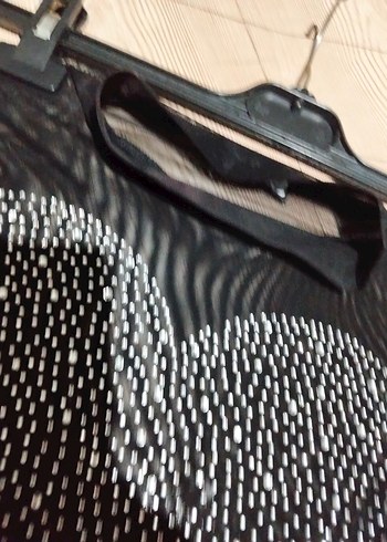 Payet İşlemeli Siyah Mini Bustiyer - Görsel 5