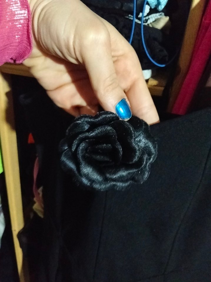 Siyah Straplez Gotik Midi Elbise - Görsel 5