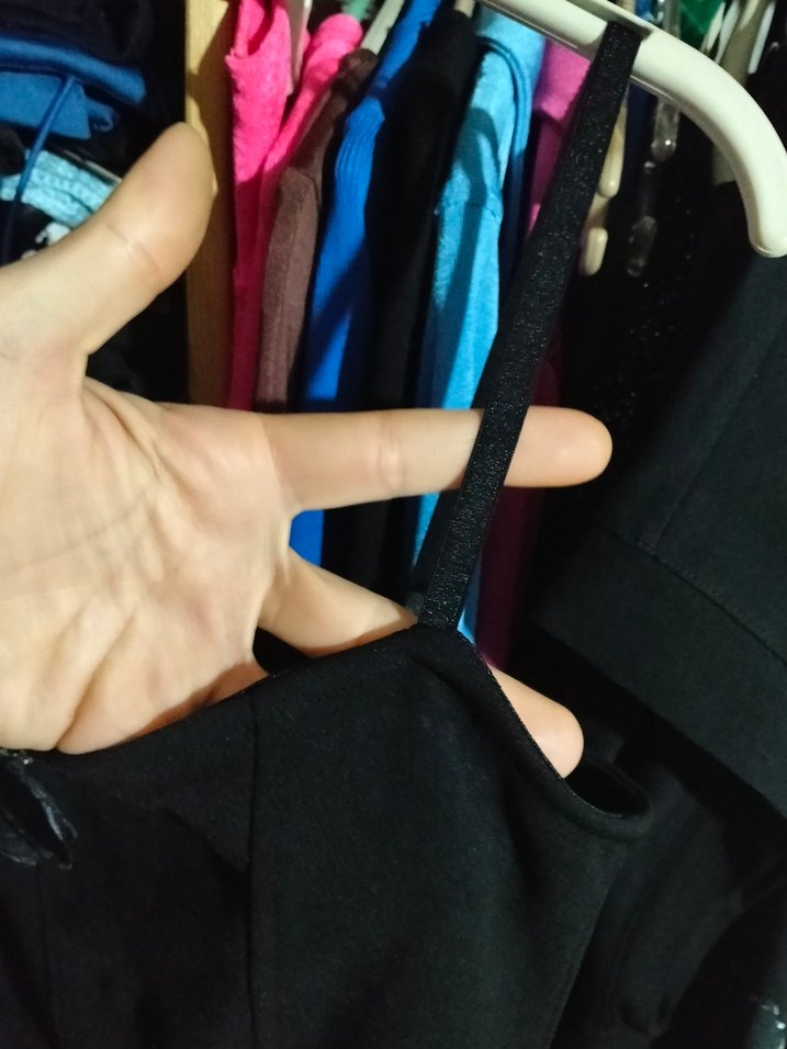 Siyah Straplez Gotik Midi Elbise - Görsel 4