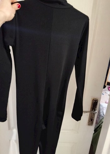 Siyah Uzun Kollu Kadın Tulum - Görsel 5