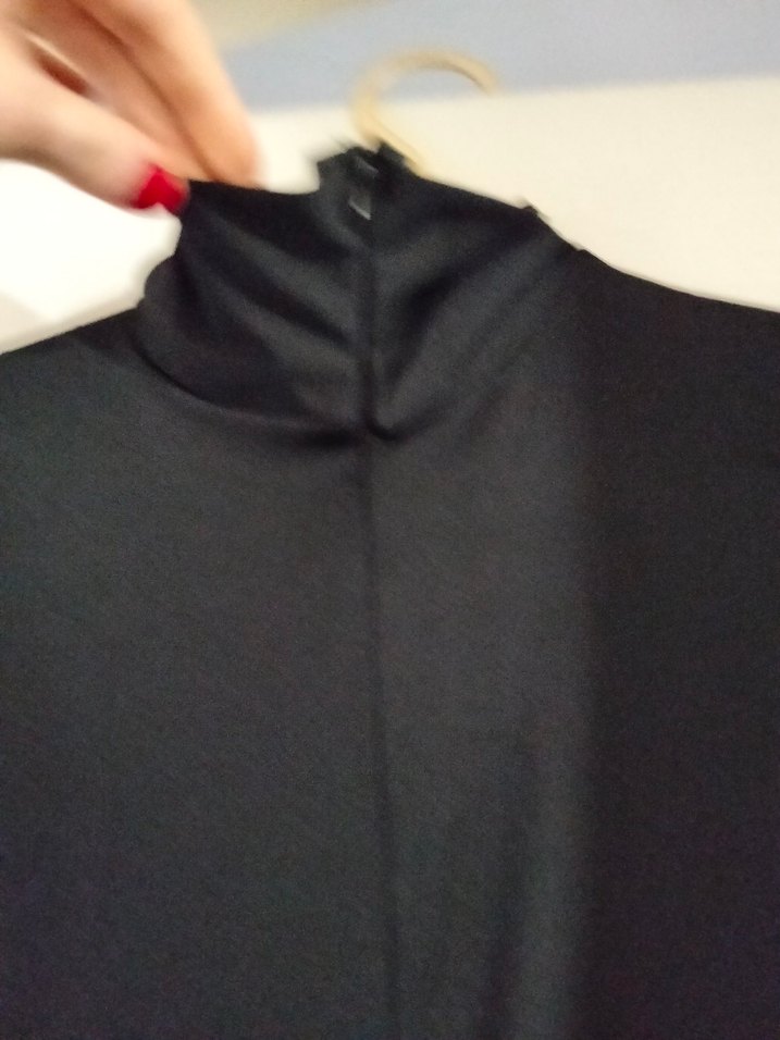 Siyah Uzun Kollu Kadın Tulum - Görsel 3