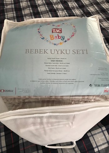 TAÇ Bebek Uyku Seti Çok Renkli Desenli - Görsel 6