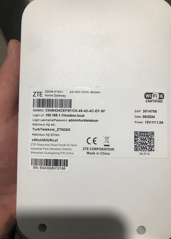 Türk Telekom ZTE AX1800 VDLS Modem - Görsel 2