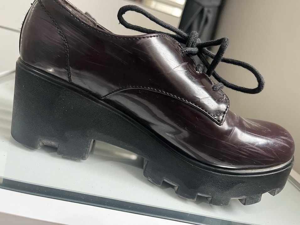 Bordo Rugan Stiletto Topuklu Klasik Kadın Ayakkabı - Görsel 4