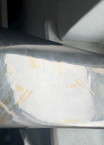 Parlak Gri Metal Kadın El Çantası - Görsel 2