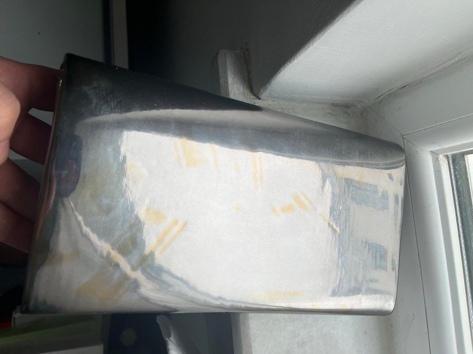 Parlak Gri Metal Kadın El Çantası - Görsel 2