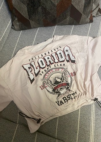 Beyaz Baskılı Kısa Kollu Tişört - Görsel 3