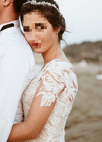 Laberia marka özel tasarım el işlemesi balık model gelinlik - Görsel 8