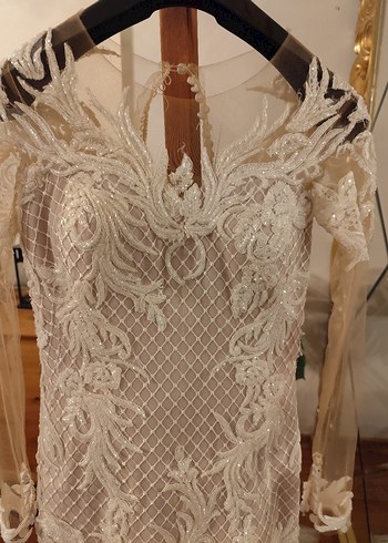 Laberia marka özel tasarım el işlemesi balık model gelinlik - Görsel 11