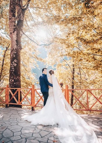 Laberia marka özel tasarım el işlemesi balık model gelinlik - Görsel 5