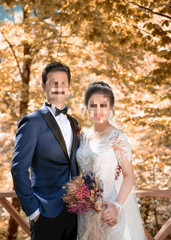 Laberia marka özel tasarım el işlemesi balık model gelinlik - Görsel 6