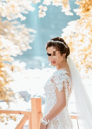 Laberia marka özel tasarım el işlemesi balık model gelinlik - Görsel 4