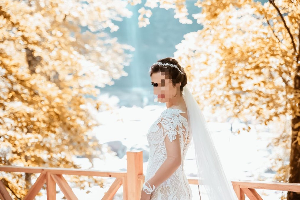 Laberia marka özel tasarım el işlemesi balık model gelinlik - Görsel 4