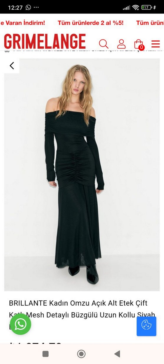 Uzun Kollu Drapeli Siyah Gotik Abiye Elbise - Görsel 3