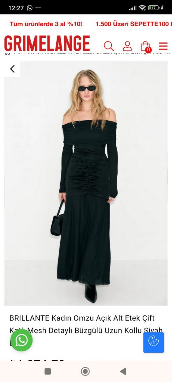 Uzun Kollu Drapeli Siyah Gotik Abiye Elbise - Görsel 4