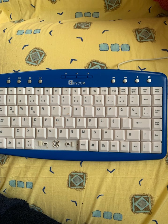 Mavi Hafif Renkli Klavye - Görsel 2