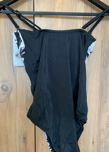 Pierre Cardin Siyah Desenli Askılı mayo - Görsel 2