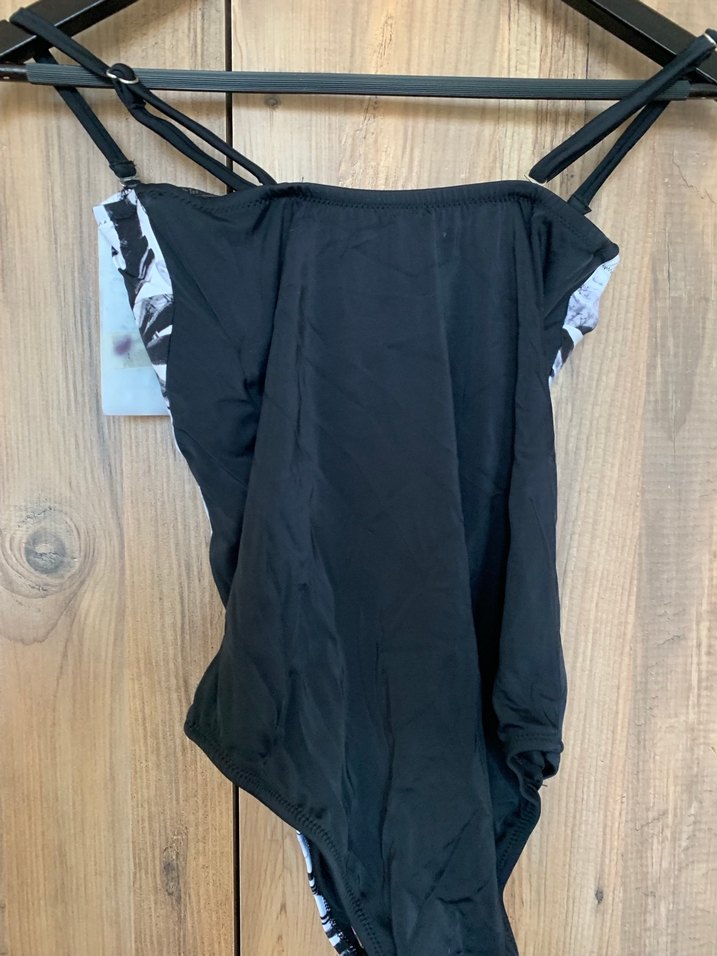 Pierre Cardin Siyah Desenli Askılı mayo - Görsel 2