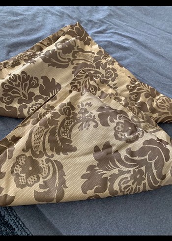 2 adet fon perde + 2 kırlent kılıfı + 2 kuşak - Görsel 8