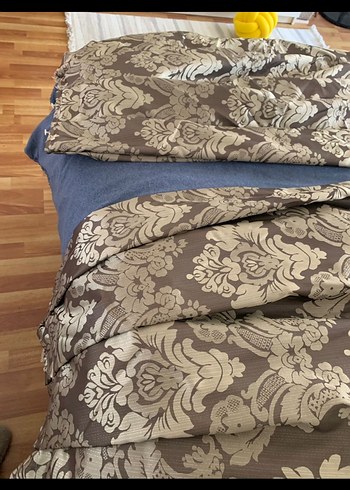 2 adet fon perde + 2 kırlent kılıfı + 2 kuşak - Görsel 3