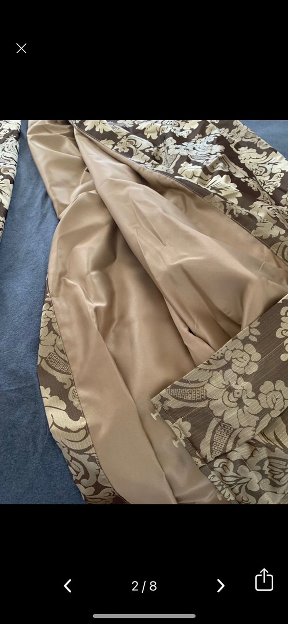 2 adet fon perde + 2 kırlent kılıfı + 2 kuşak - Görsel 2