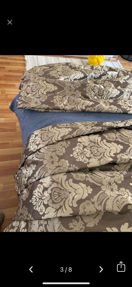 2 adet fon perde + 2 kırlent kılıfı + 2 kuşak - Görsel 3