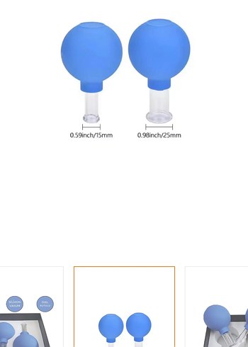 Naturachi slikon vakumlu cam yüz masaj kupası Seti - Görsel 2