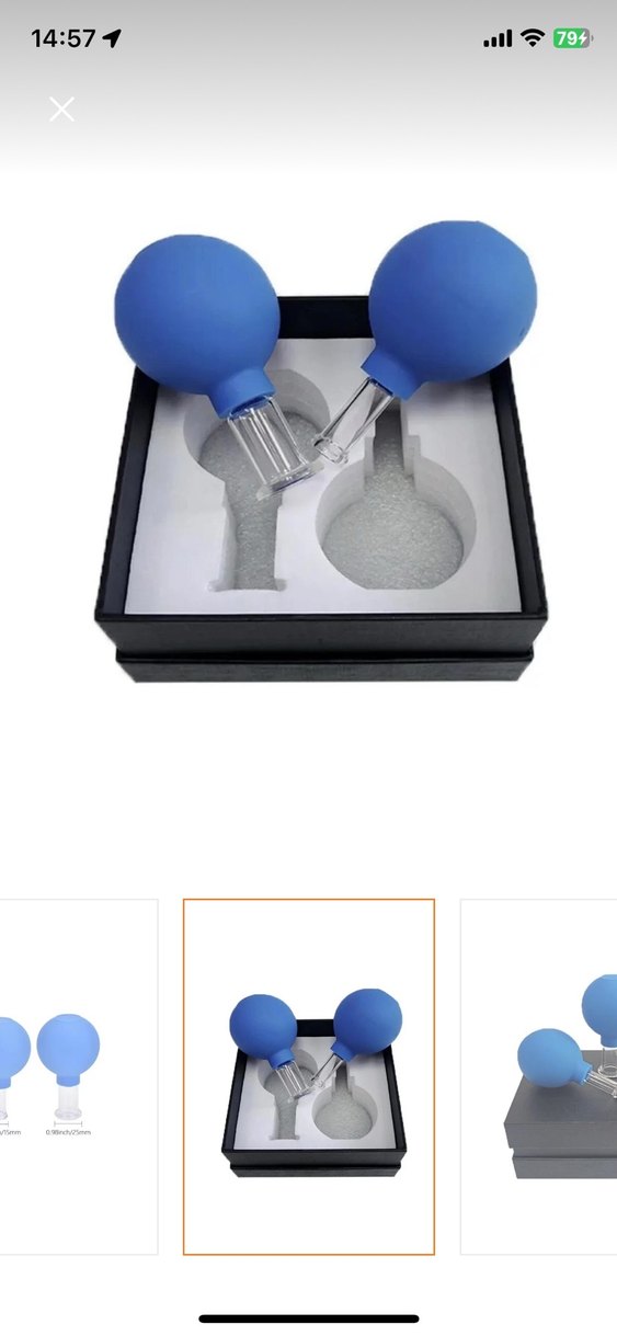 Naturachi slikon vakumlu cam yüz masaj kupası Seti - Görsel 3