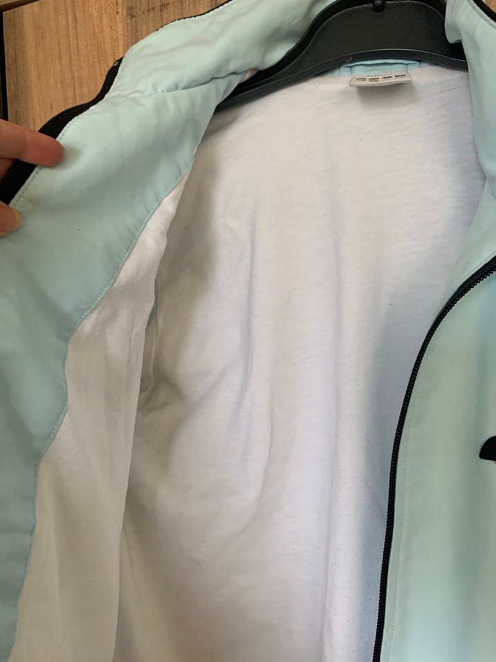 Adidas Mavi Fermuarlı Kadın Spor Ceket, yağmurluk - Görsel 2