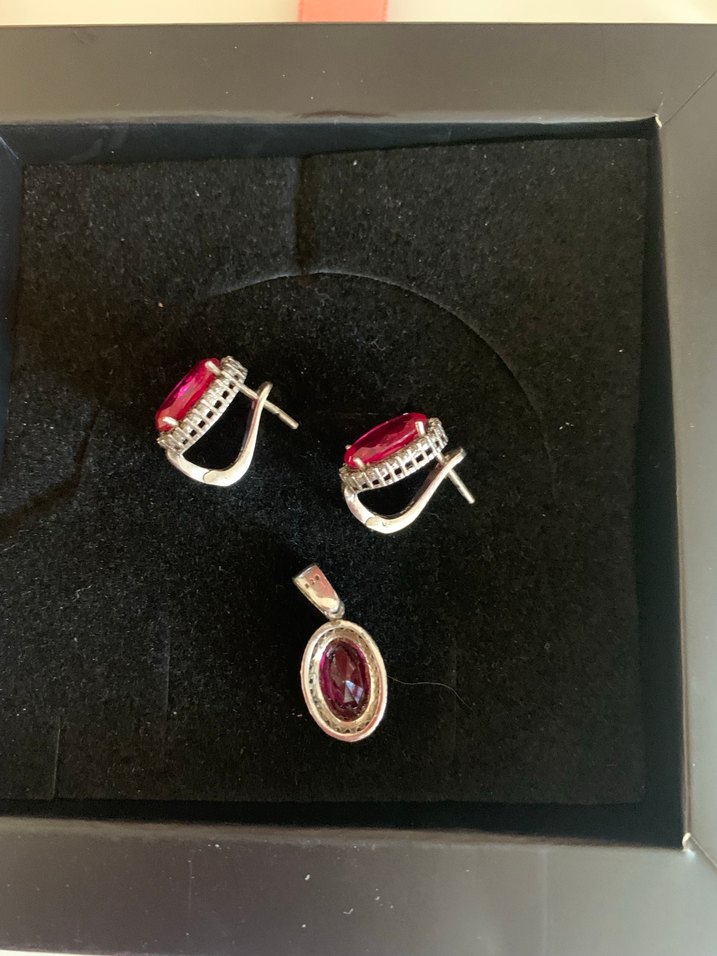 925 ayar gümüş Taşlı Kadın Takı Seti - Görsel 3