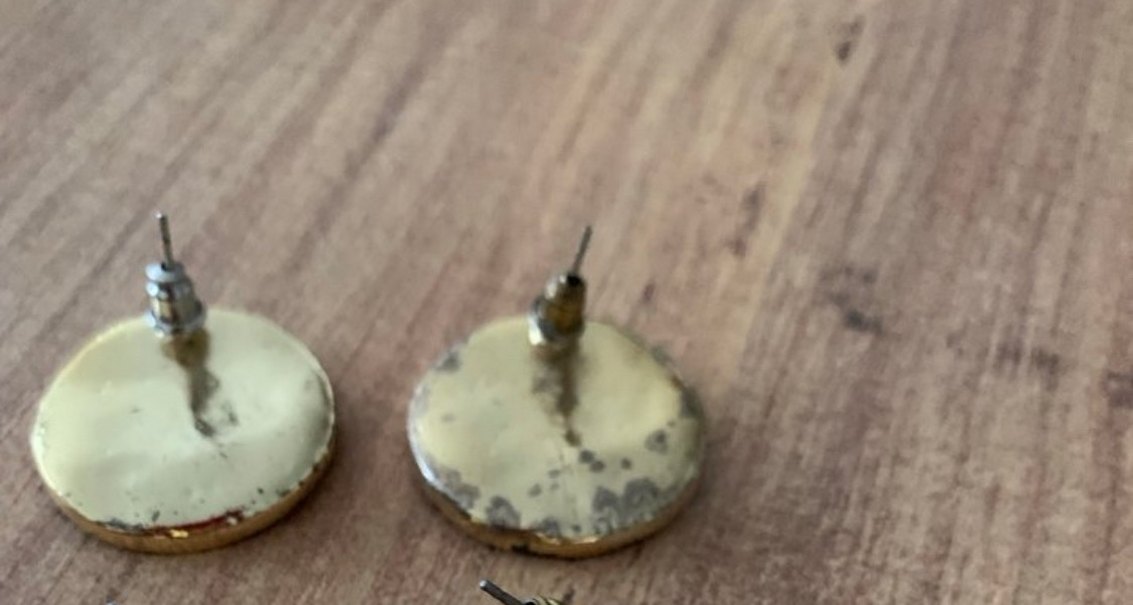 Renkli Nakışlı Boncuklu Küpe - Görsel 2