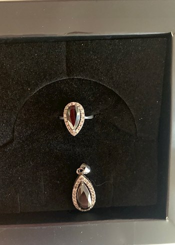 So chic 925 ayar Kadın Yüzük ve kolye ucu - Görsel 2