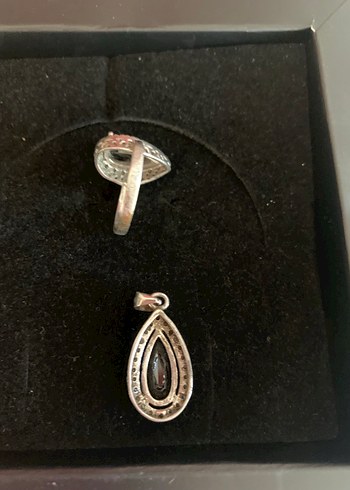 So chic 925 ayar Kadın Yüzük ve kolye ucu - Görsel 3