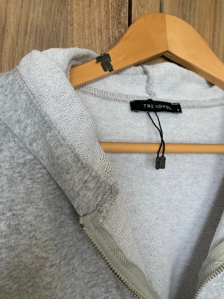 Kadın gri uzun kollu tulum - Görsel 2