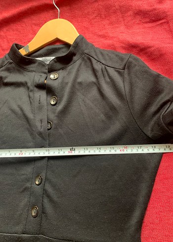 Adil Işık / ADL marka Düğmeli Siyah Midi Pamuk Elbise - Görsel 4