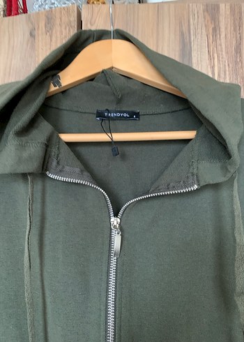 Kadın Haki Uzun Kollu Fermuarlı Tulum - Görsel 2