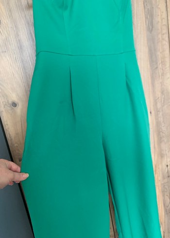 Yeşil Uzun boyundan bağlamalı Kadın Tulum - Görsel 3