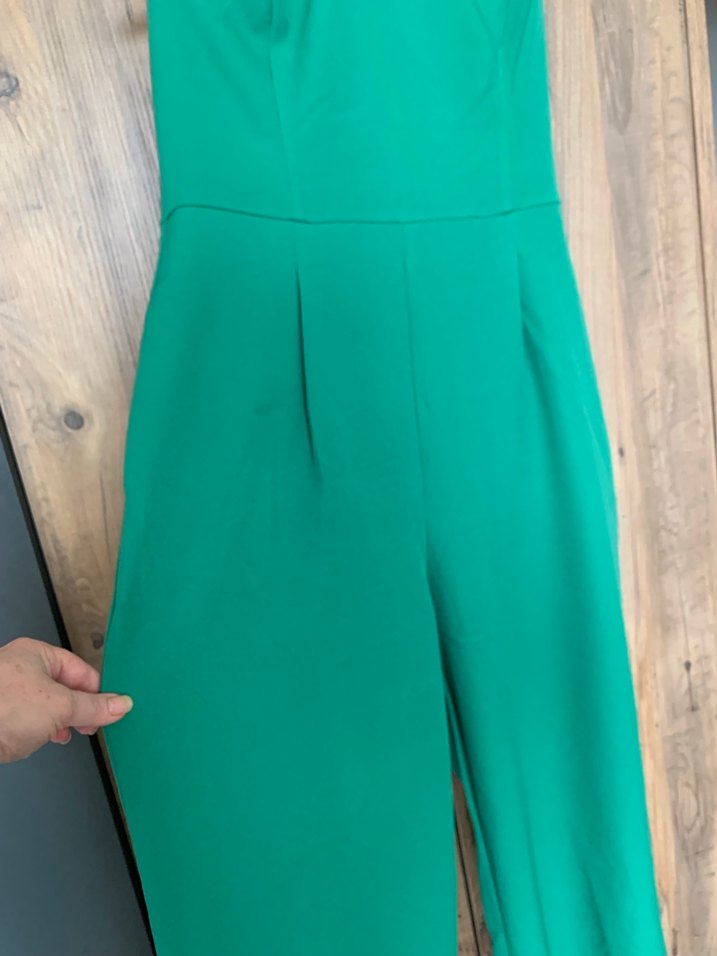 Yeşil Uzun boyundan bağlamalı Kadın Tulum - Görsel 3