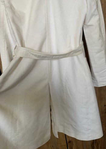 Mango astarlı Beyaz Kadın pardesü - Görsel 5