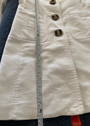 Mango astarlı Beyaz Kadın pardesü - Görsel 6