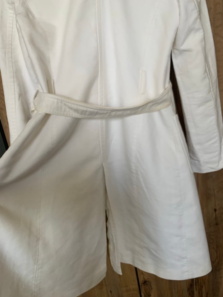 Mango astarlı Beyaz Kadın pardesü - Görsel 5