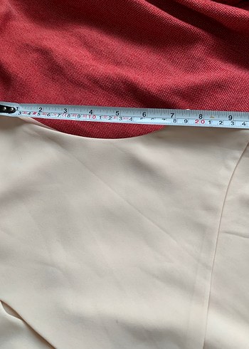 Bej Drapeli Kolsuz Midi Bluz - Görsel 4