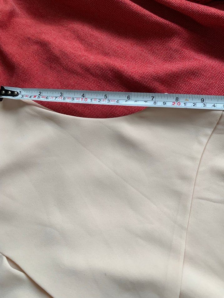 Bej Drapeli Kolsuz Midi Bluz - Görsel 4