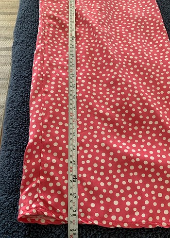 Kırmızı Puantiyeli Straplez Bohem Tulum - Görsel 4