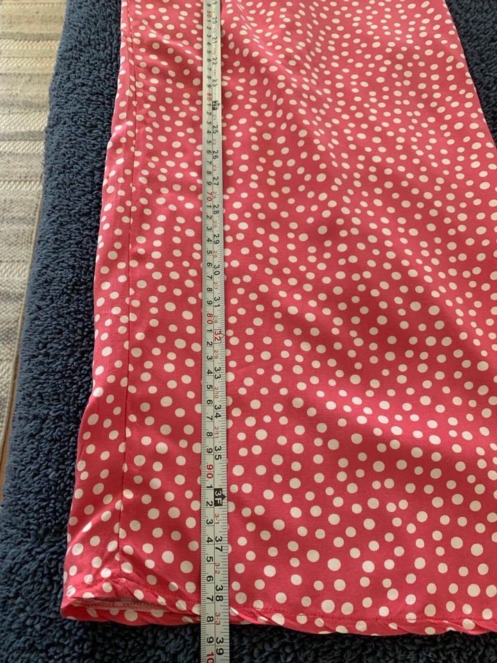 Kırmızı Puantiyeli Straplez Bohem Tulum - Görsel 4