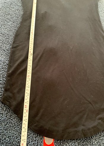 Siyah Yüksek Yakalı Uzun Kollu penye elbise - Görsel 5