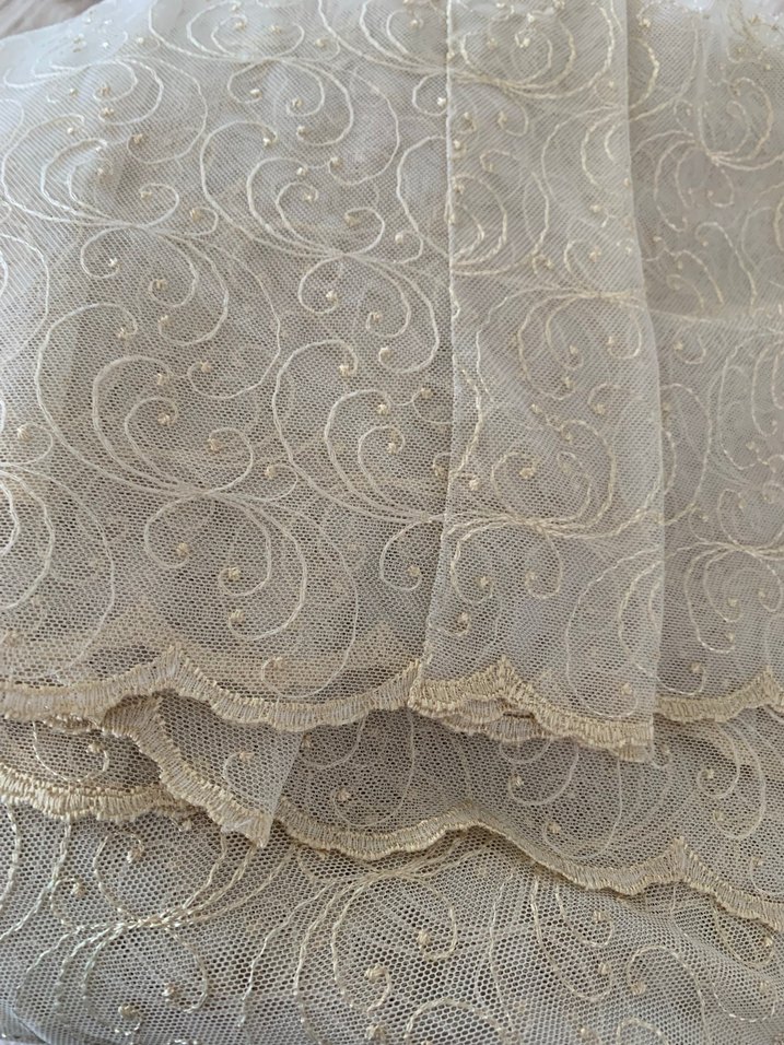 Bohem Stil Krem Rengi Tül Perde - Görsel 4