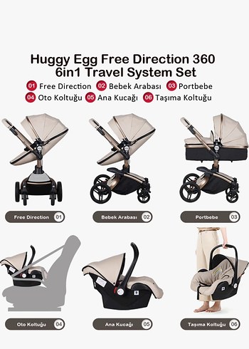 Koyu Camel Bebek Arabası - Görsel 5