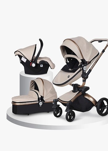 Koyu Camel Bebek Arabası - Görsel 4